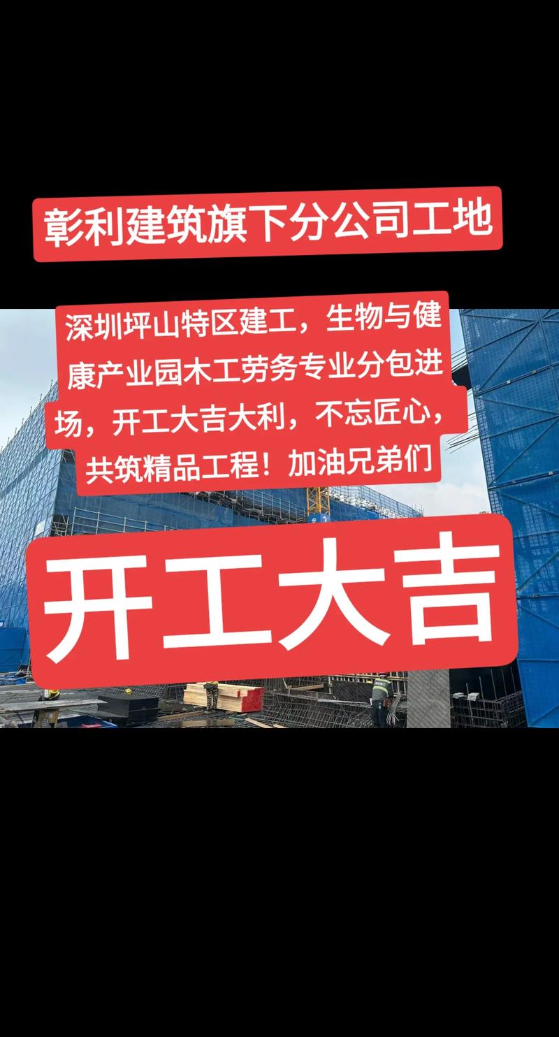深圳坪山特区建工,生物与健康产业园木工劳务专业分包